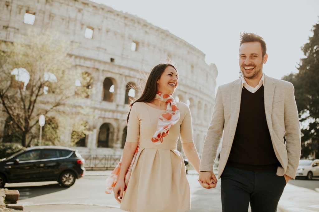 Top 10 Reasons To Use A Travel Concierge In 2023 2024 Crawford   Loving Couple Visiting Italian Famous Landmarks Colosseum In Rome Italy 1024x682 